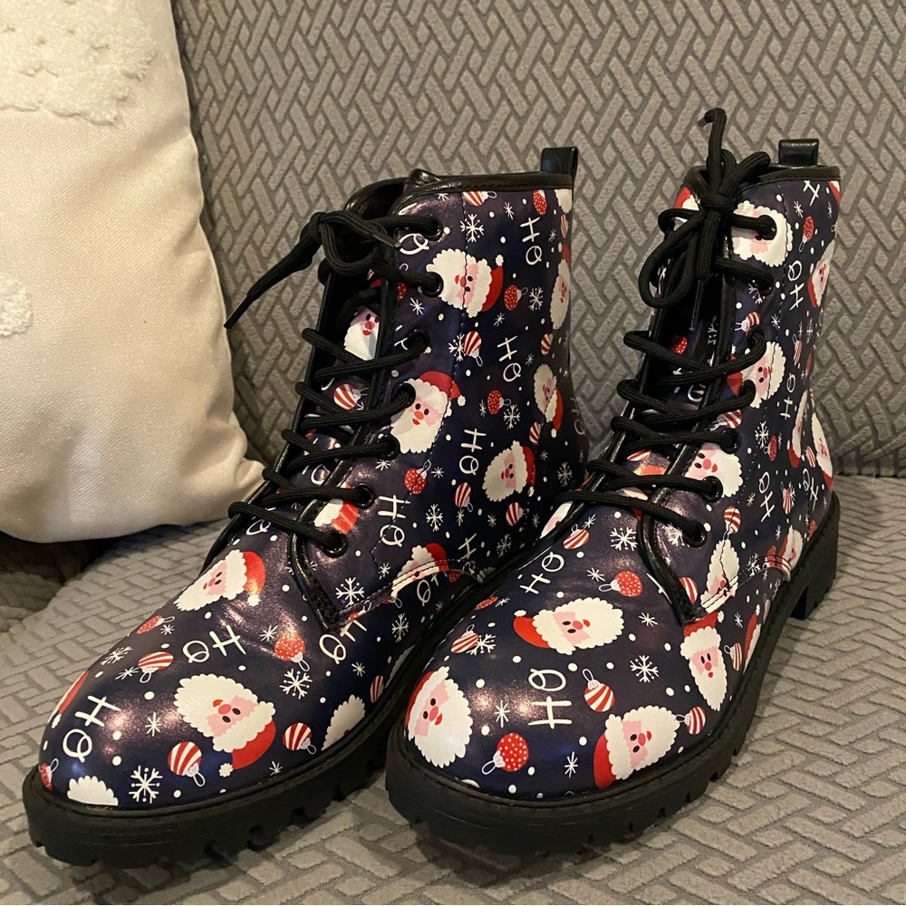 Christmas 🎅🏽🎄Combat-Type Santa Boots